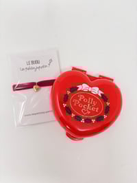 Image 10 of Ensemble bracelet et Polly Pocket coeur de Noël rouge 2 persos