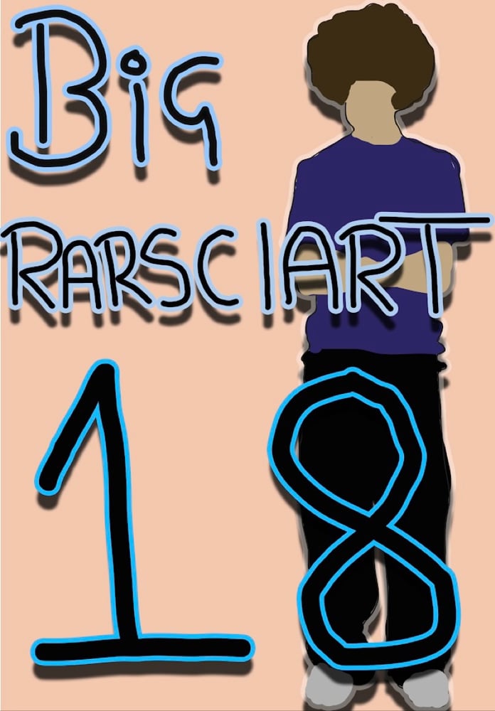 Image of BIG RARSCLART 18 MEN BIRTHDAY CARD