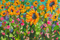 Image 7 of Custom Size Extra Large Art - Sunflowers 