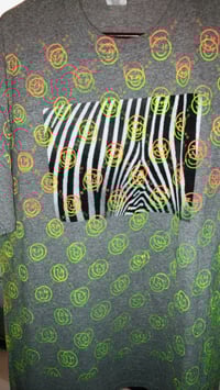 Image 2 of Striped Booty Cheeks Designer Print Tee