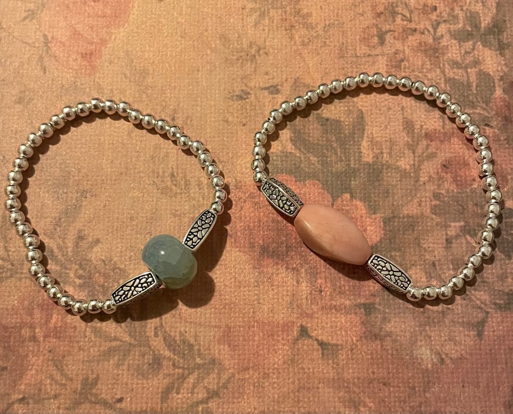 Image of Semi precious bracelets - 9 stones   