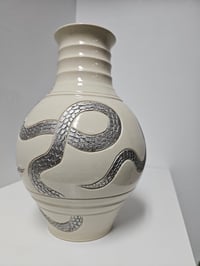 Image 4 of Vase 11 - 3 Silver snakes