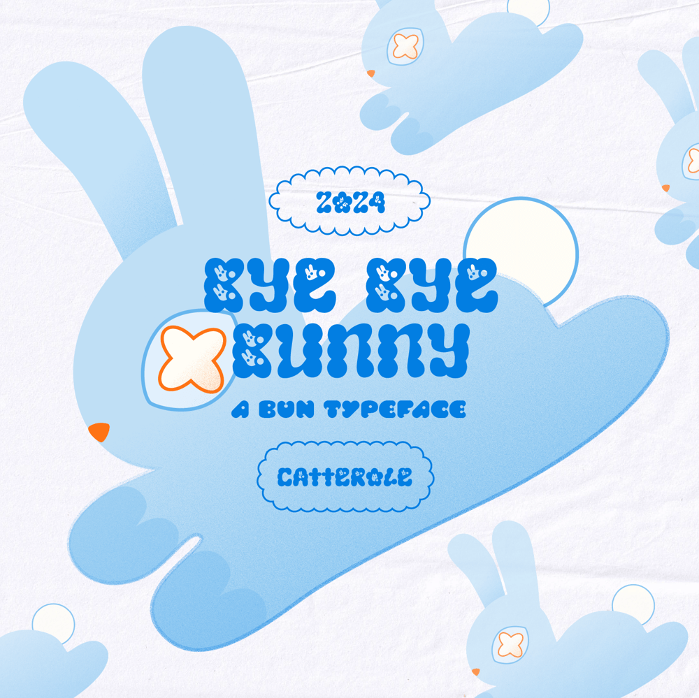 Image of BYE BYE BUNNY FONT