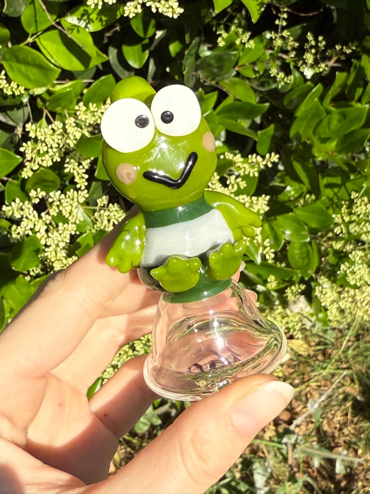 Image of Keroppi Fan-rio Puffco Peak Dry Top