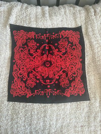 Image 2 of macabre florals bandana 