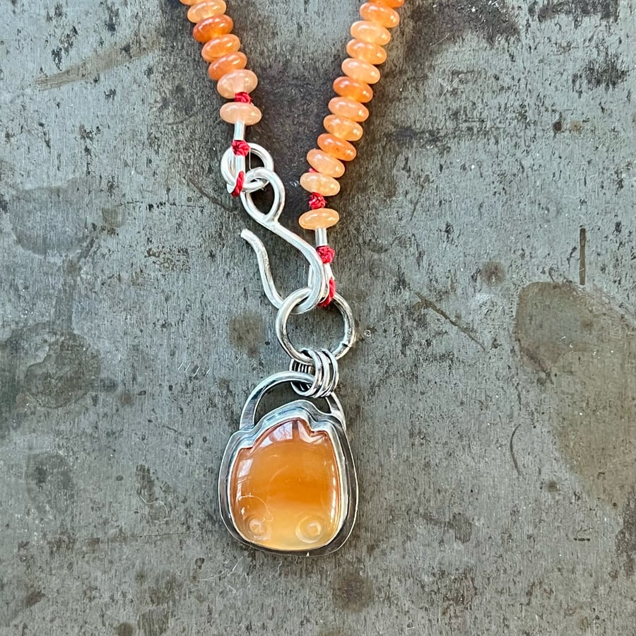 Image of Calcifer Necklace #3