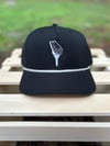 Georgia Golf Rope Hat Black 