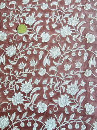 Image 3 of Namaste fabric fleurs grimpantes (terracotta)