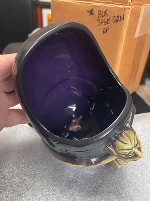 Image of Rare “Doom Muggy” Tiki Diablo/Tahiti Gil A.P. (Artist Proof) Test Glaze: Blk/Tan/Brn