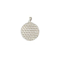 Image 3 of Blue Bubbles Pour Paint Pendant