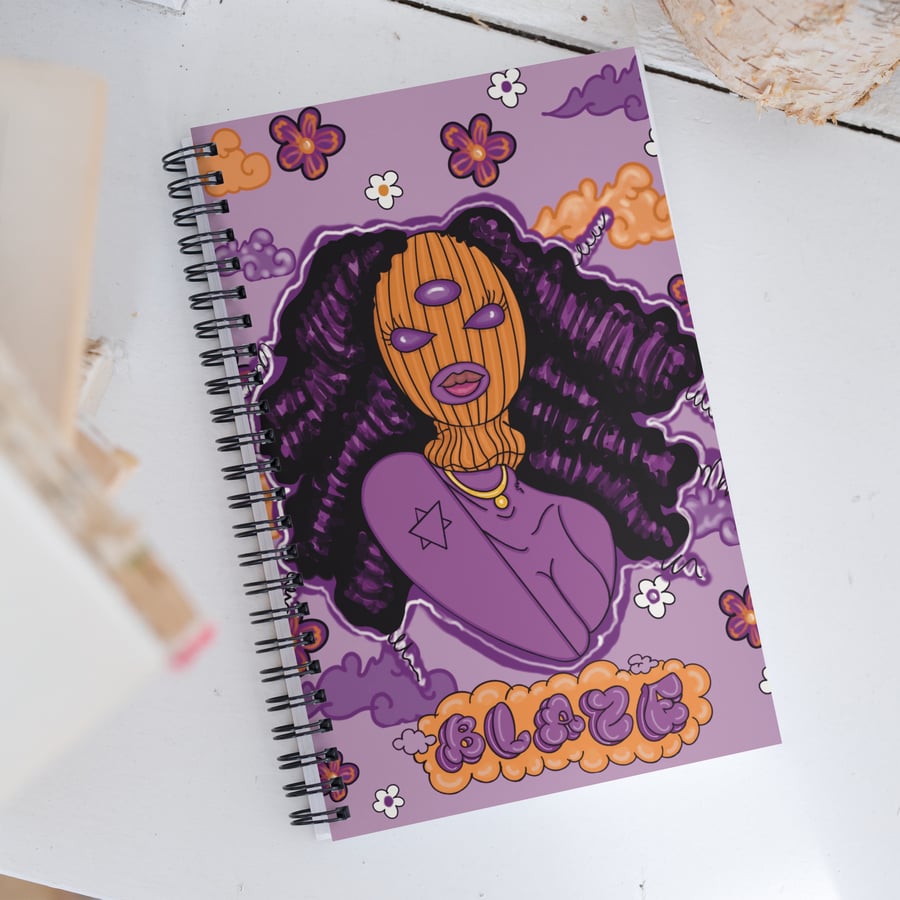 Image of Blaze Spiral notebook