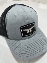 Heather/ Black W/ Embroidery Patch Richardson Trucker