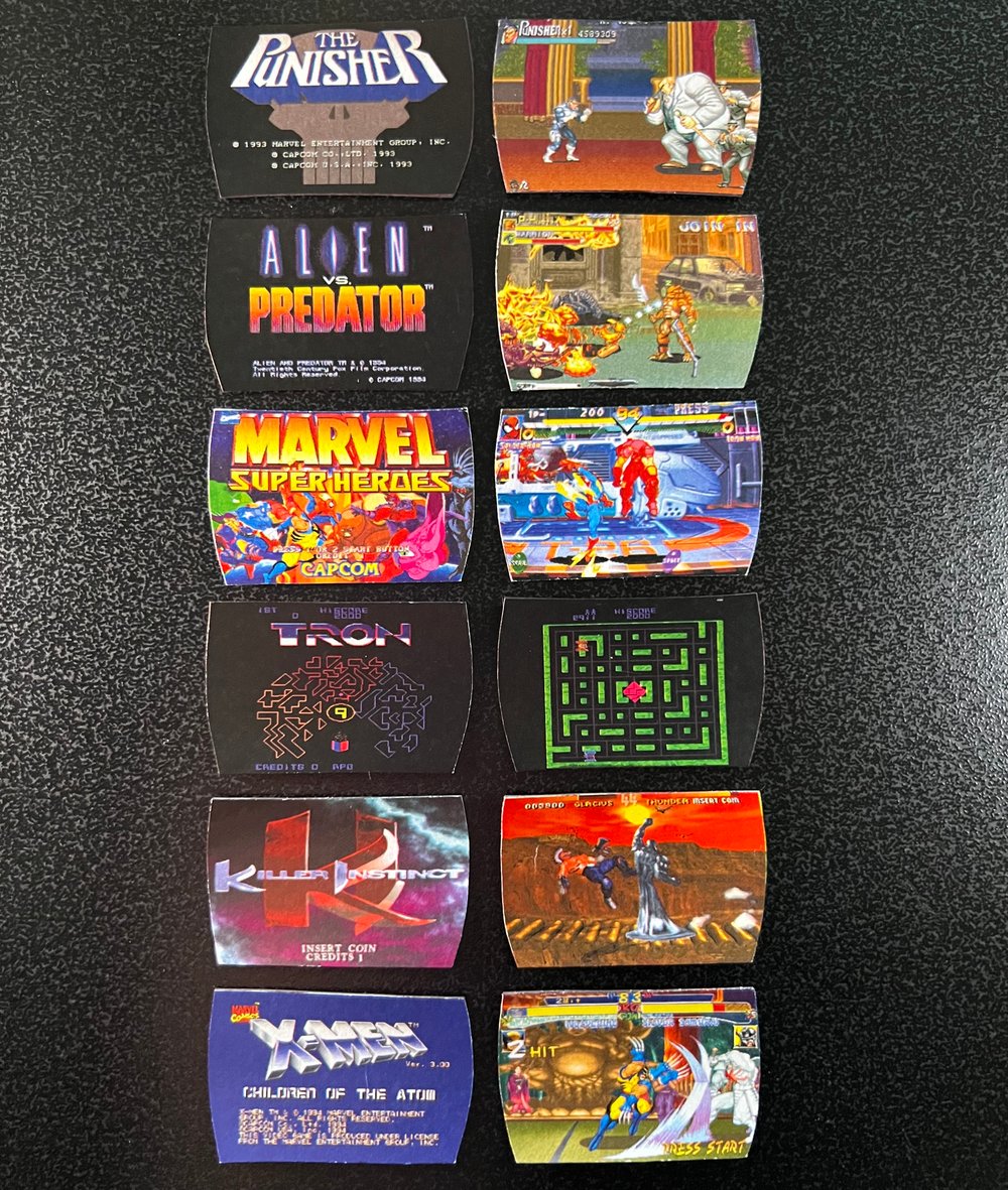 1:12 Arcade Stickers Wave 4