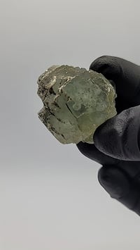 Image 4 of Octahedral YGX Fluorite & Candle Quartz with 4" Display - 5 Styles 