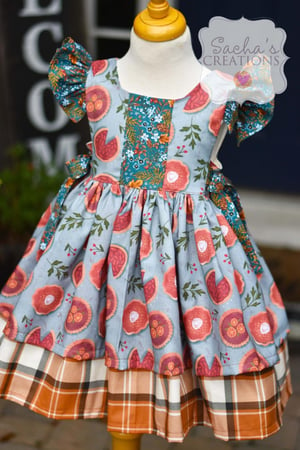 Image of Pumpkin Pie Pinafore Dress 