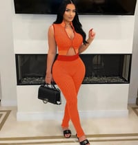 Image 8 of “Anika” Ribbed Two- Piece Zipper Set