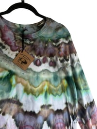 Image 4 of L Ladies Long-Sleeve Stretch Tee in Deep Agate Ice Dye