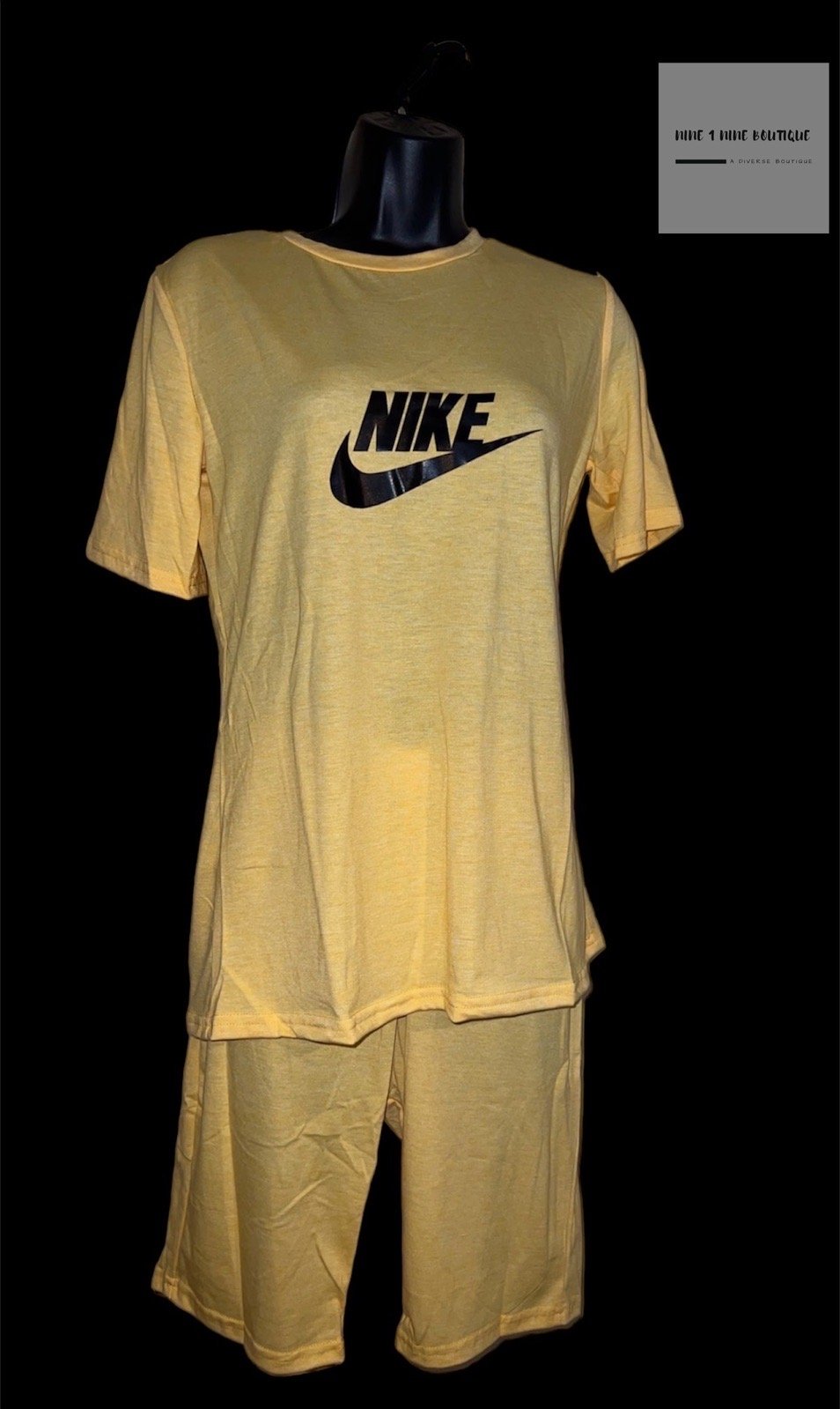 Image of Women’s Biker Short Set (YELLOW)
