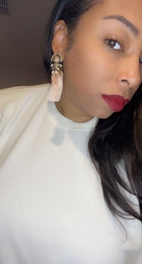 Image 2 of Warrior tassel earrings 