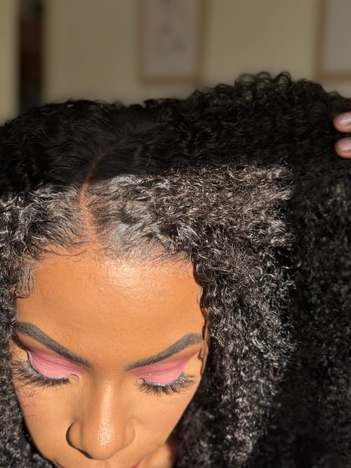 Image of MULTI TEXTURED KINKY CURLY 13x6 LACE FRONT WIG