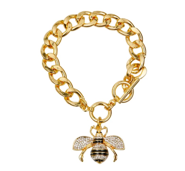 Image of Gucci Inspired Black Bee Bracelet 