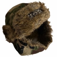 Image 1 of 1 of 1 dejection’s camo ushanka hat