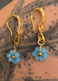 Image 2 of Boucles d'oreilles myosotis 