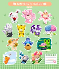 Image 2 of MINITEEN FLOWERS STICKERS