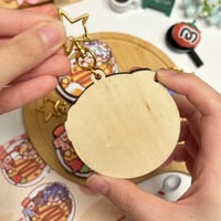 Image 5 of Hoyomaid Omurice Wooden Keychains