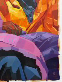 Image 2 of The Sun And The Moon - 24x30" Acrylic on canvas