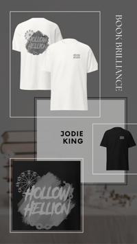 Image 1 of Jodie King | Hollow Hellion | T-shirt | Front and Back design | Bookish 