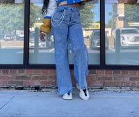 Image 3 of Stoned Wide Leg Jeans