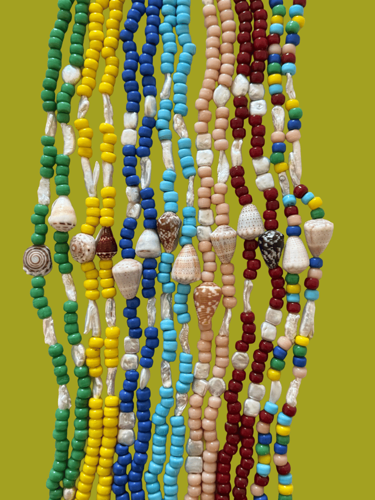 Image of OG beaded shell necklace 