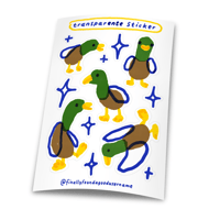 Image 1 of Transparente Sticker Sheet (groß)