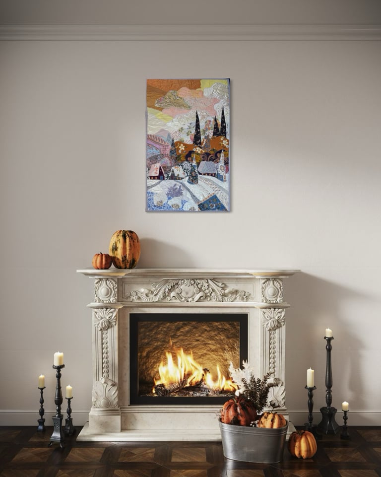 ʼWarm winter sky’ - large winter landscape, 91x58 cm Image 2