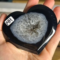 Image 2 of Black Agate Hearts ($14)