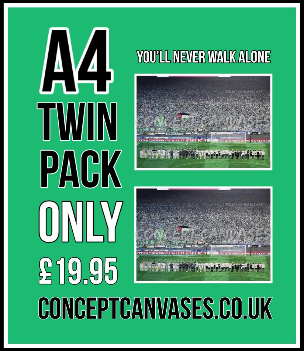 Image of ‘ You’ll Never Walk Alone’ A4 TWIN PACK