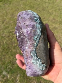 Image 17 of Amethyst With Calcite & Polished Edges #2185