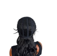 Image 7 of Billie Modern Mullet Full Cap Wig - Black Hair Style for Stylish Look