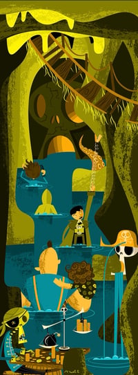 “Rich Stuff”by McBiff.  Giclee Wrapped Canvas print 15”x43”