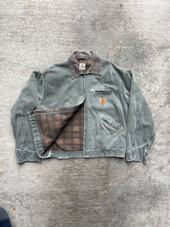 Image of Vintage Carhartt Detroit Jacket J97 MOS