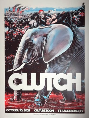 CLUTCH GIG POSTER FORT LAUDERDALE 2025