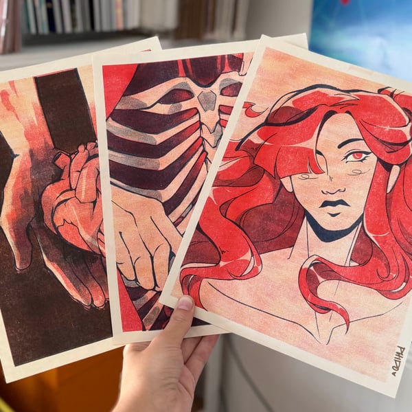 Image of Mind, Body, and Soul Riso Prints