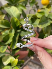 Image 3 of Silver Pearl ring