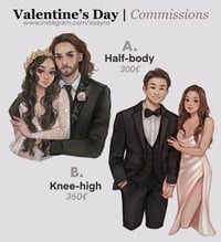 Valentine’s Day Couple commissions