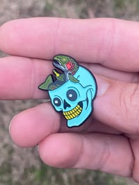 Image 1 of Fish on the Brain Soft Enamel Pin