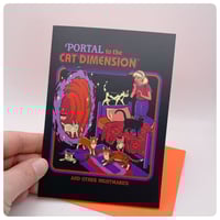 Image 1 of Cat Portal Birthday Card