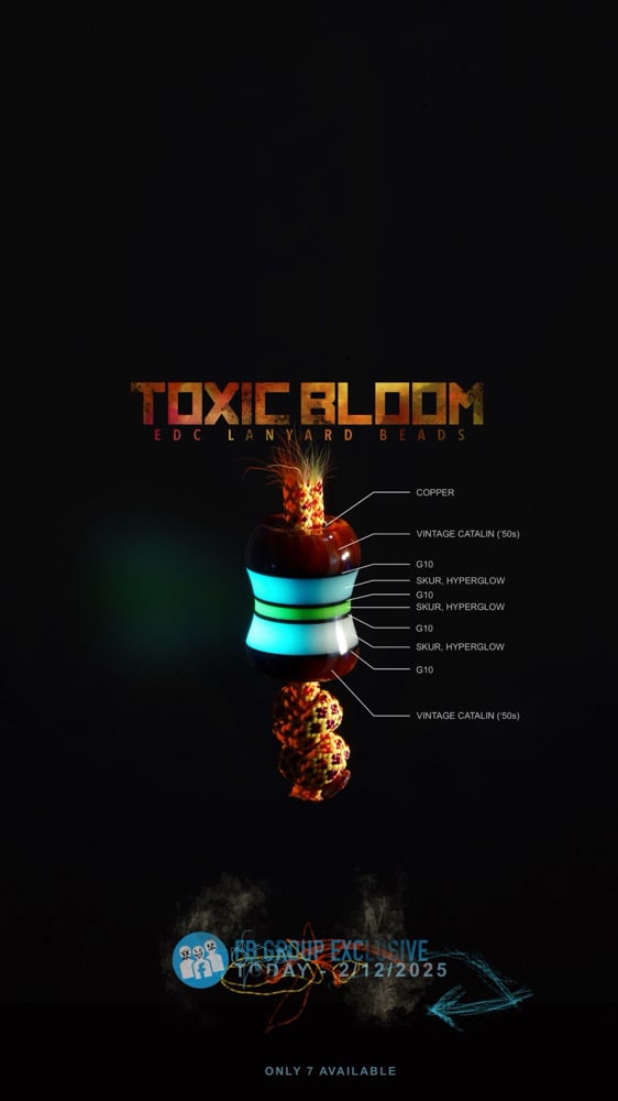 Toxic Bloom EDC Lanyard Beads