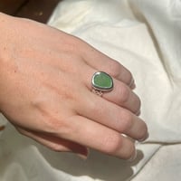 Image 4 of GREEN BASKET RING (H½)