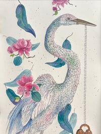 Image 1 of White Egret & Victorian Lock